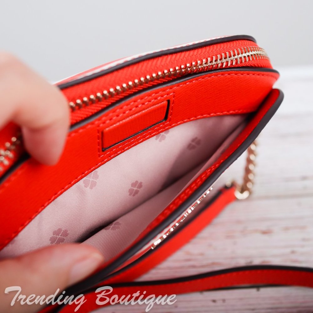 NWT Kate Spade Spencer Stripe Small Dome Crossbody - Picture 8 of 12